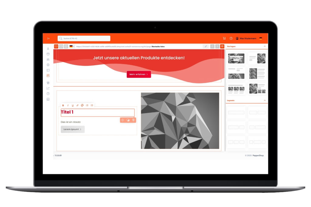 21. Shop Content Management System CMS