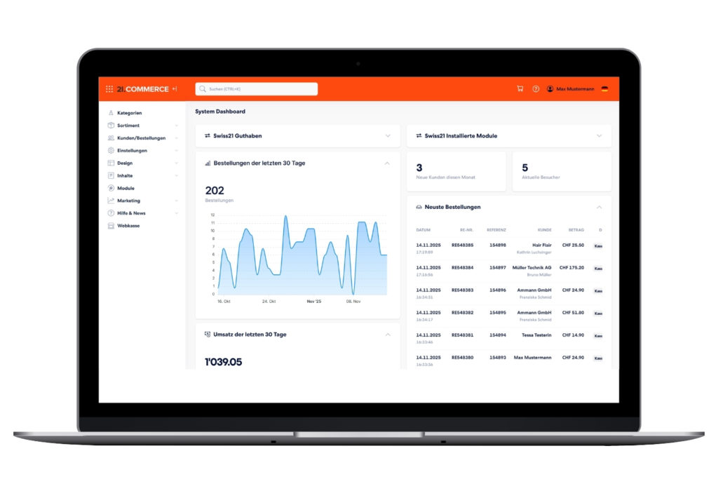 21.Shop – benutzerfreundliche Shop-Administration